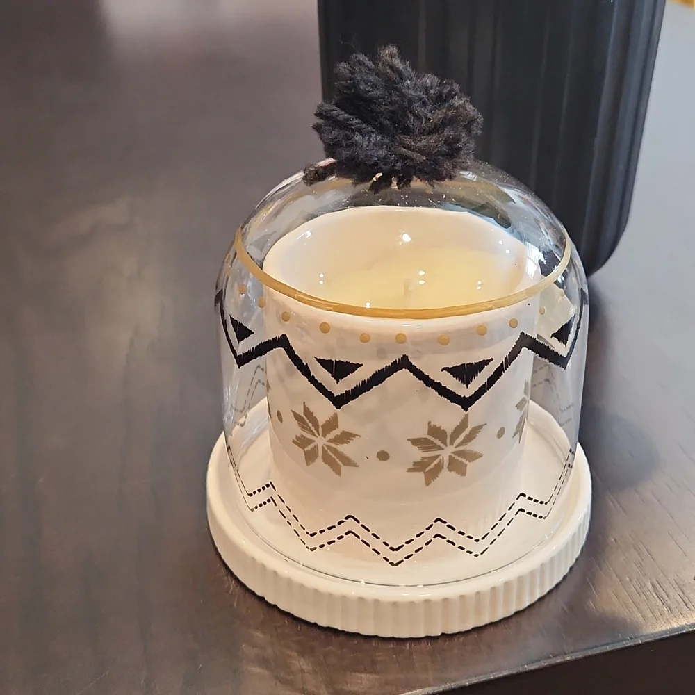 West elm, Soy candle in a glass candle dome, New